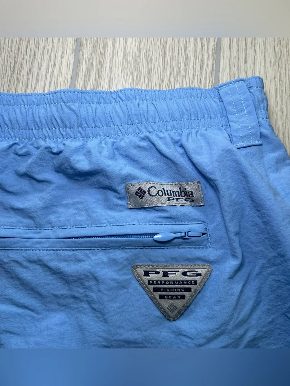 Columbia Men's Shorts PFG Backcast III Water Blue 3XL Omni-Shade Fishing Hiking